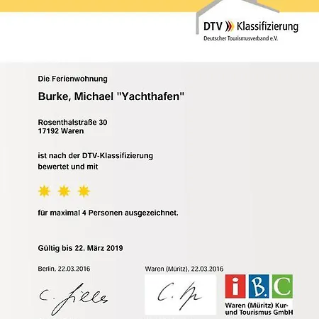 公寓 Hafenblick 瓦伦